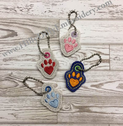 Heart Paw Charm Digital File