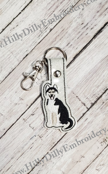 Husky Dog Snap Tab Digital File