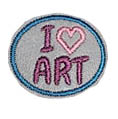 I Love Art Feltie Digital File