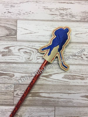 Ice Hockey Silo Pencil Topper Digital Design File