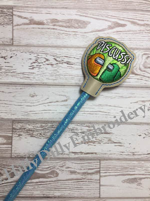 Imposter Discuss Pencil Topper Digital Design File