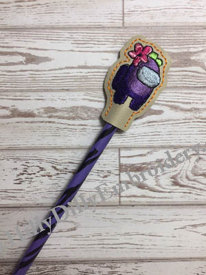 Imposter Flower Head Pencil Topper Digital Design File
