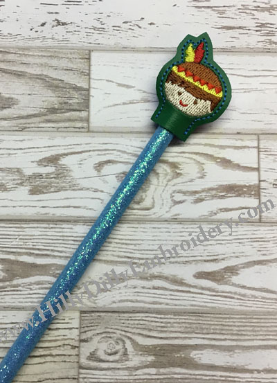 Indian Boy Pencil Topper Digital File