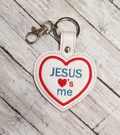 Jesus Loves Me Snap Tab Digital File