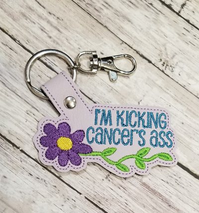 Kicking Cancers Ass Snap Tab Digital File