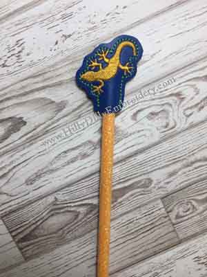 Lizard Silo Pencil Topper Digital Design File