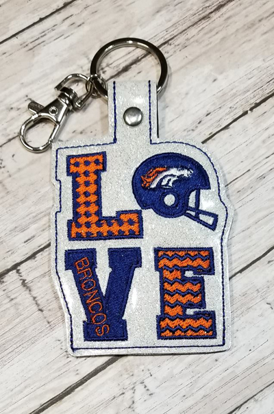 Love Broncos Snap Tab Digital File