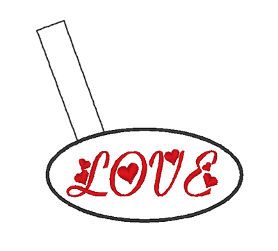 Love Hearts Snap Tab Digital File