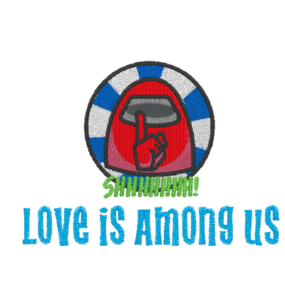 Love is Among Us 5x7 Digital Design File