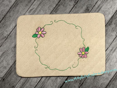 Mug Rug Frame 2L Digital Design File