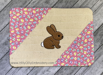 Mug Rug Baby Bunny Digital Design File