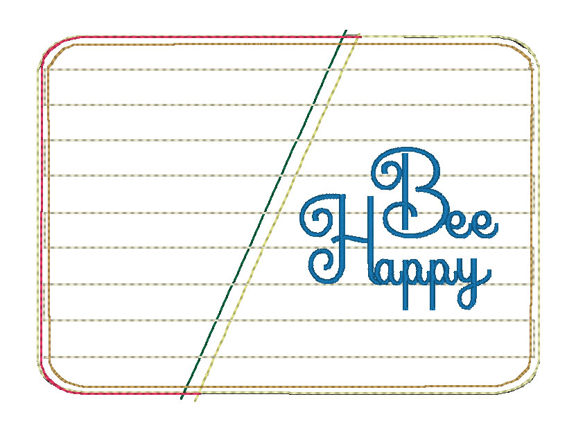 Mug Rug Bee Happyz Digital Design File