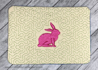 Mug Rug Bunny Silo Digital Design File