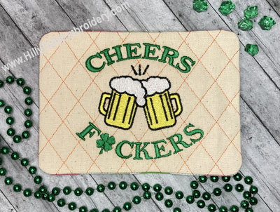 Mug Rug Cheers F.ckers Digital Design File