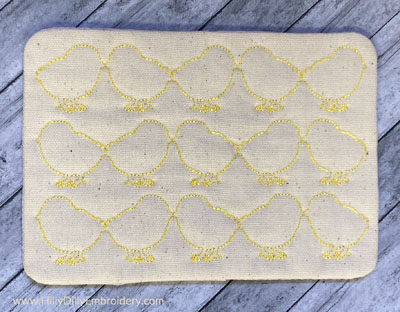 Mug Rug ChickQ Digital Design File