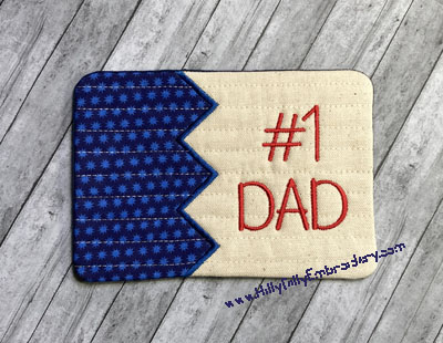Mug Rug 1 Dad Digital Design File