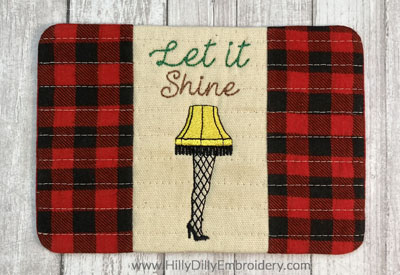 Mug Rug Lamp Leg Digital Design File