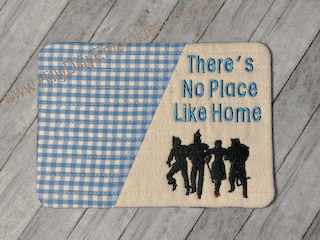 Mug Rug No Place Like Home Digital Design File
