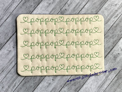 Mug Rug PopPopQ Digital Design File