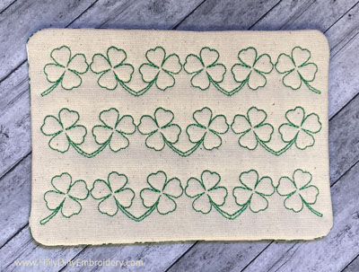 Mug Rug ShamrockQ Digital Design File
