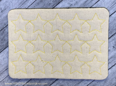 Mug Rug Star Lines Digital Design File