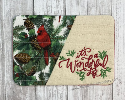 Mug Rug Wonderful Life Digital Design File
