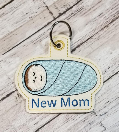 New Mom Boy Snap Tab Digital File
