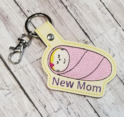 New Mom Girl Snap Tab Digital File