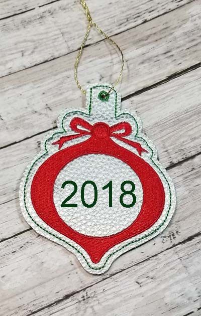 Ornament with Bow Snap Tab Digital File