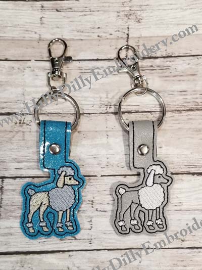 Poodle Dog Snap Tab Digital File
