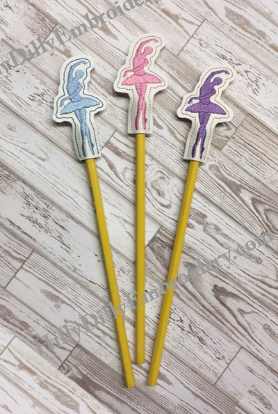 Pencil Ballerina2 Topper Digital File
