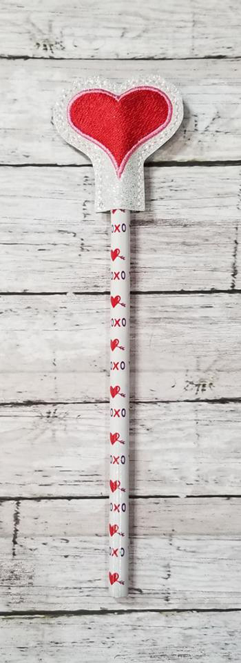 Pencil Heart Topper Digital File