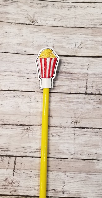 Popcorn Pencil Topper Digital File