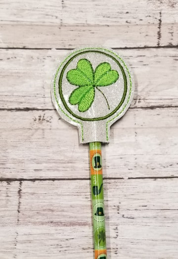 Shamrock Circle Pencil Topper Digital File