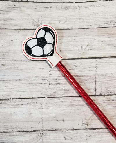 Pencil Soccer Ball Topper Digital File