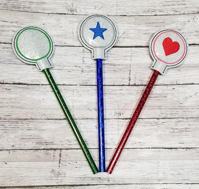 Pencil Circle Topper Blank Digital File