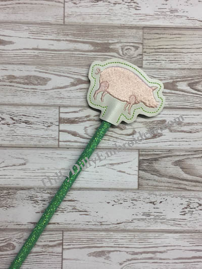 Pig Silo Chunky Pencil Topper Digital Design File