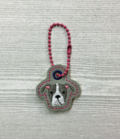 Pitbull Dog Head Charm Digital File