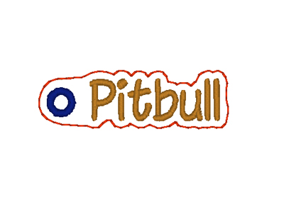 Pitbull Word Charm Digital File