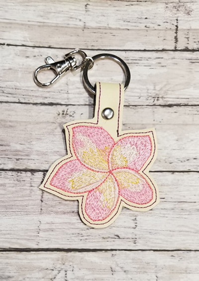 Plumeria Flower Snap Tab Digital File