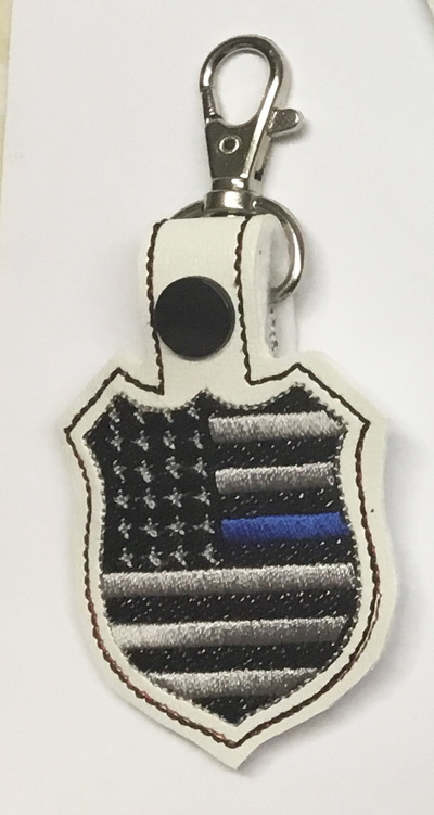 Police Shield Snap Tab & Eyelet Digital File