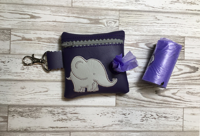 Poo Bag Ellie Elephant 4x4 Digital Design File