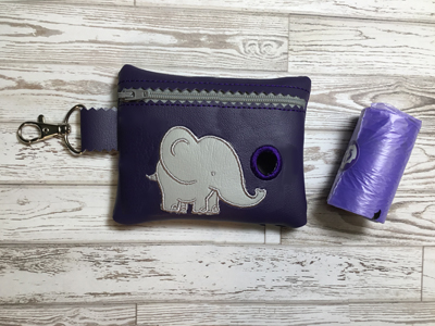 Poo Bag Ellie Elephant 5x7 Digital Design File