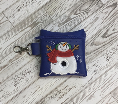 Poo Bag Snowman 4x4 Digital Design File