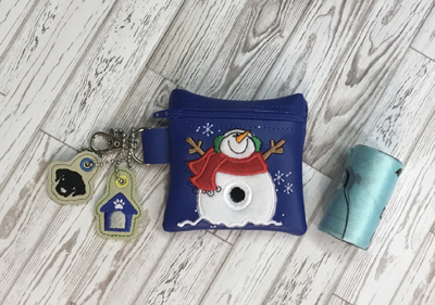 Poo Bag Snowman 5x7 Digital Design File