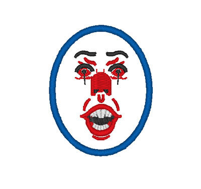 Scary Clown Patch Digital File
