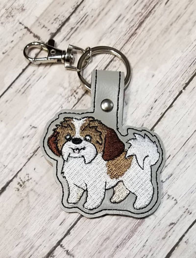 Shitzu Dog Snap Tab Digital File