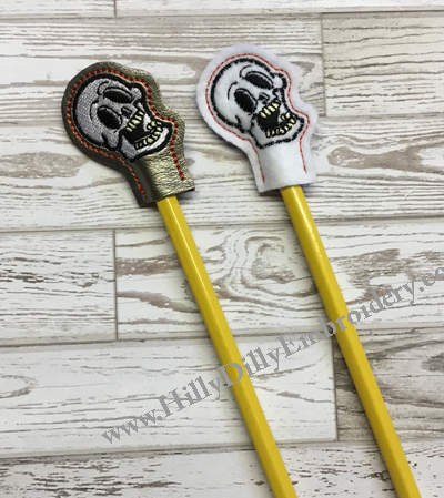 Skull Head2 Pencil Topper Digital Design File