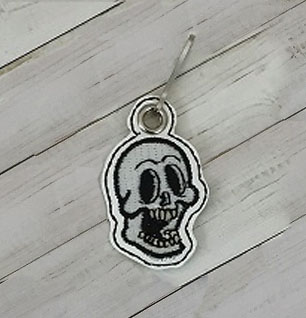 Skull Head2 Charm Digital File