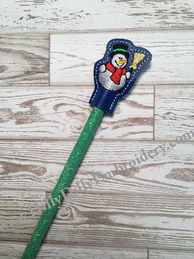 Snowman1 Pencil Topper Digital File